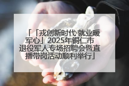「戎创新时代·就业暖军心」2025年铜仁市退役军人专场招聘会暨直播带岗活动顺利举行