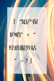 “知产保护哨”+“经盾服务站”=？