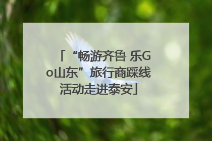 “畅游齐鲁 乐Go山东”旅行商踩线活动走进泰安