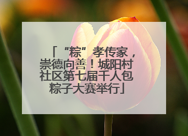 “粽”孝传家，崇德向善！城阳村社区第七届千人包粽子大赛举行