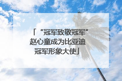 “冠军致敬冠军” 赵心童成为比亚迪冠军形象大使