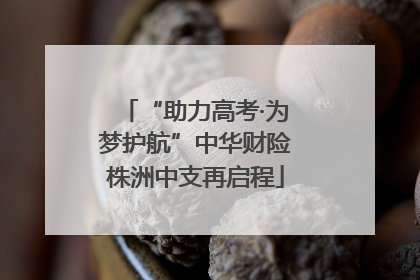 “助力高考·为梦护航”中华财险株洲中支再启程