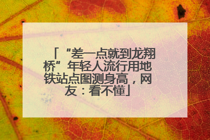 “差一点就到龙翔桥”年轻人流行用地铁站点图测身高，网友：看不懂