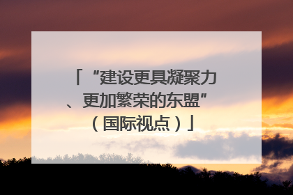“建设更具凝聚力、更加繁荣的东盟”（国际视点）
