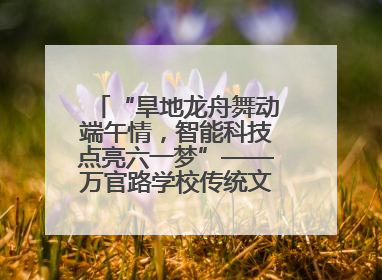 “旱地龙舟舞动端午情，智能科技点亮六一梦”——万官路学校传统文化与科技创新交融的精彩盛宴