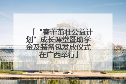 “春蕾茁壮公益计划”成长课堂暨助学金及装备包发放仪式在广西举行