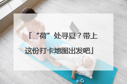 “荷”处寻夏？带上这份打卡地图出发吧