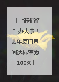 “静悄悄”办大事！去年厦门昼间达标率为100%