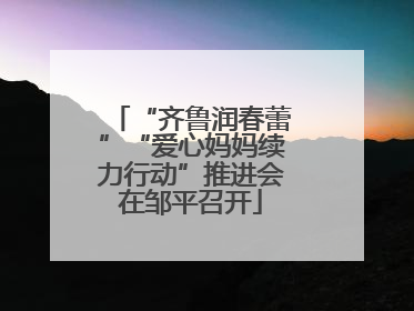 “齐鲁润春蕾”“爱心妈妈续力行动”推进会在邹平召开