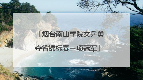 烟台南山学院女乒勇夺省锦标赛三项冠军