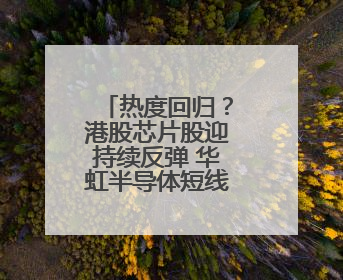 热度回归？港股芯片股迎持续反弹 华虹半导体短线强势5连阳