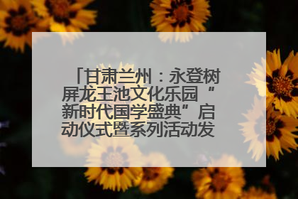 甘肃兰州：永登树屏龙王池文化乐园“新时代国学盛典”启动仪式暨系列活动发布会成功举办