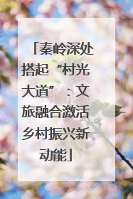 秦岭深处搭起“村光大道”：文旅融合激活乡村振兴新动能
