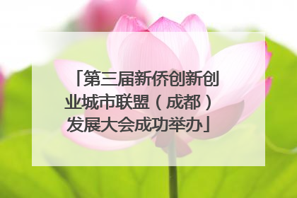 第三届新侨创新创业城市联盟（成都）发展大会成功举办