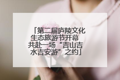 第二届庐陵文化生态旅游节开幕 共赴一场“吉山吉水吉安游”之约