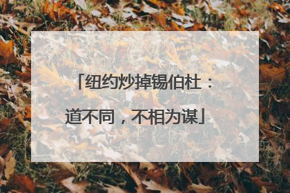 纽约炒掉锡伯杜：道不同，不相为谋