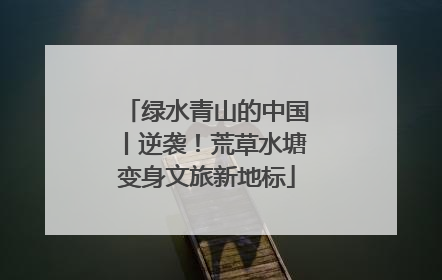 绿水青山的中国丨逆袭！荒草水塘变身文旅新地标
