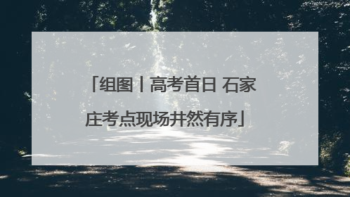 组图丨高考首日 石家庄考点现场井然有序
