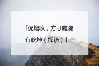 促增收，方寸庭院有乾坤（探访）