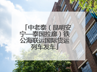 中老泰（昆明安宁—泰国拉廊）铁公海联运国际货运列车发车