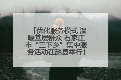 优化服务模式 温暖基层群众 石家庄市“三下乡”集中服务活动在赵县举行