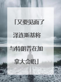 又要见面了 泽连斯基将与特朗普在加拿大会晤