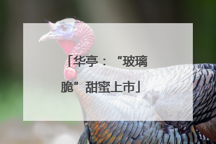 华亭：“玻璃脆”甜蜜上市