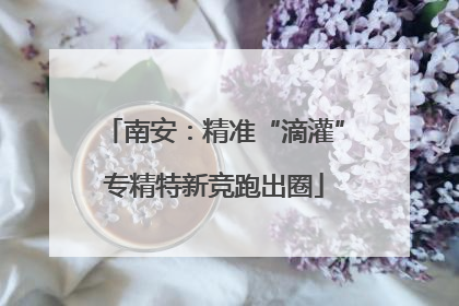 南安：精准“滴灌”专精特新竞跑出圈