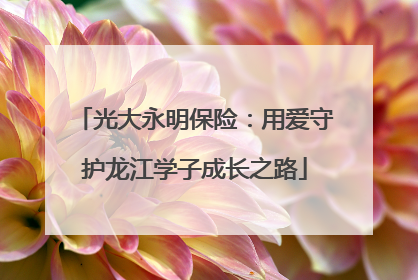 光大永明保险：用爱守护龙江学子成长之路