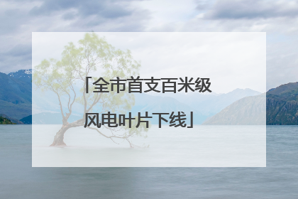 全市首支百米级风电叶片下线