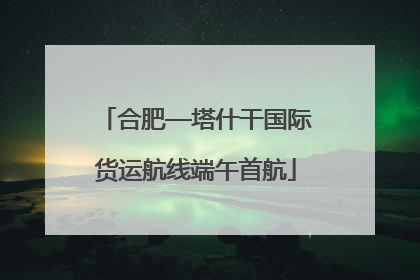 合肥—塔什干国际货运航线端午首航