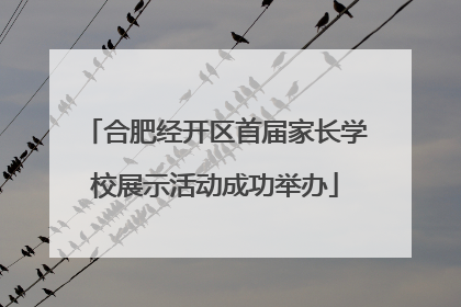 合肥经开区首届家长学校展示活动成功举办