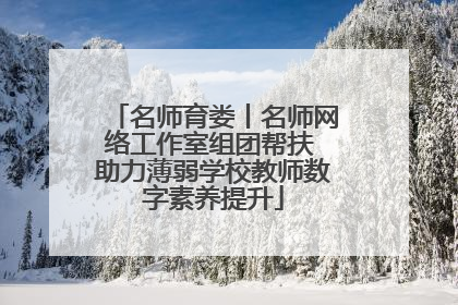 名师育娄丨名师网络工作室组团帮扶 助力薄弱学校教师数字素养提升