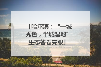 哈尔滨：“一城秀色，半城湿地”生态答卷亮眼