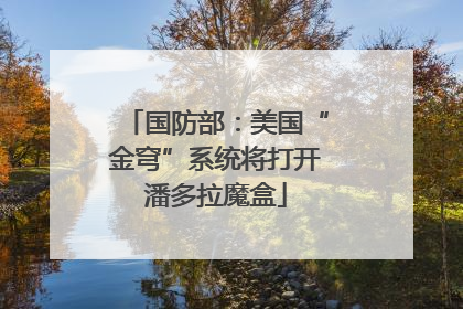 国防部：美国“金穹”系统将打开潘多拉魔盒