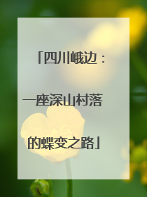 四川峨边：一座深山村落的蝶变之路