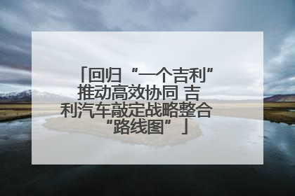 回归“一个吉利” 推动高效协同 吉利汽车敲定战略整合“路线图”
