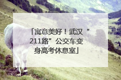 寓意美好！武汉“211路”公交车变身高考休息室