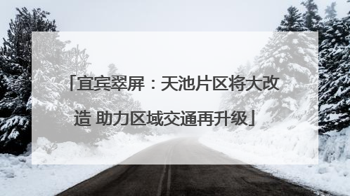 宜宾翠屏：天池片区将大改造 助力区域交通再升级