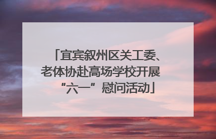 宜宾叙州区关工委、老体协赴高场学校开展“六一”慰问活动