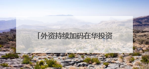 外资持续加码在华投资，背后动因依然强劲