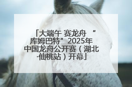 大端午 赛龙舟 “库姆巴特”2025年中国龙舟公开赛（湖北·仙桃站）开幕