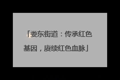 娄东街道：传承红色基因，赓续红色血脉