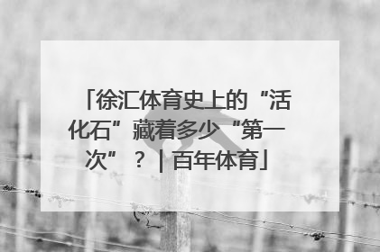 徐汇体育史上的“活化石”藏着多少“第一次”？｜百年体育