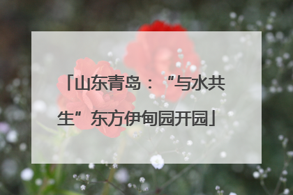 山东青岛：“与水共生”东方伊甸园开园