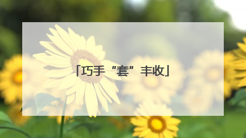 巧手“套”丰收