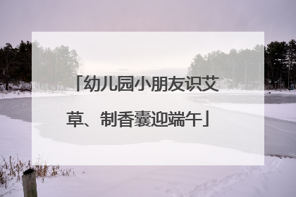 幼儿园小朋友识艾草、制香囊迎端午