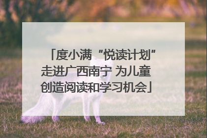 度小满“悦读计划”走进广西南宁 为儿童创造阅读和学习机会