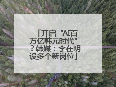 开启“AI百万亿韩元时代”？韩媒：李在明设多个新岗位