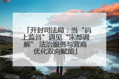 开封司法局：当“码上监督”遇见“宋都调解” 法治服务与营商优化双向赋能
